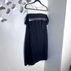 Plus Off the shoulders Mesh Dress